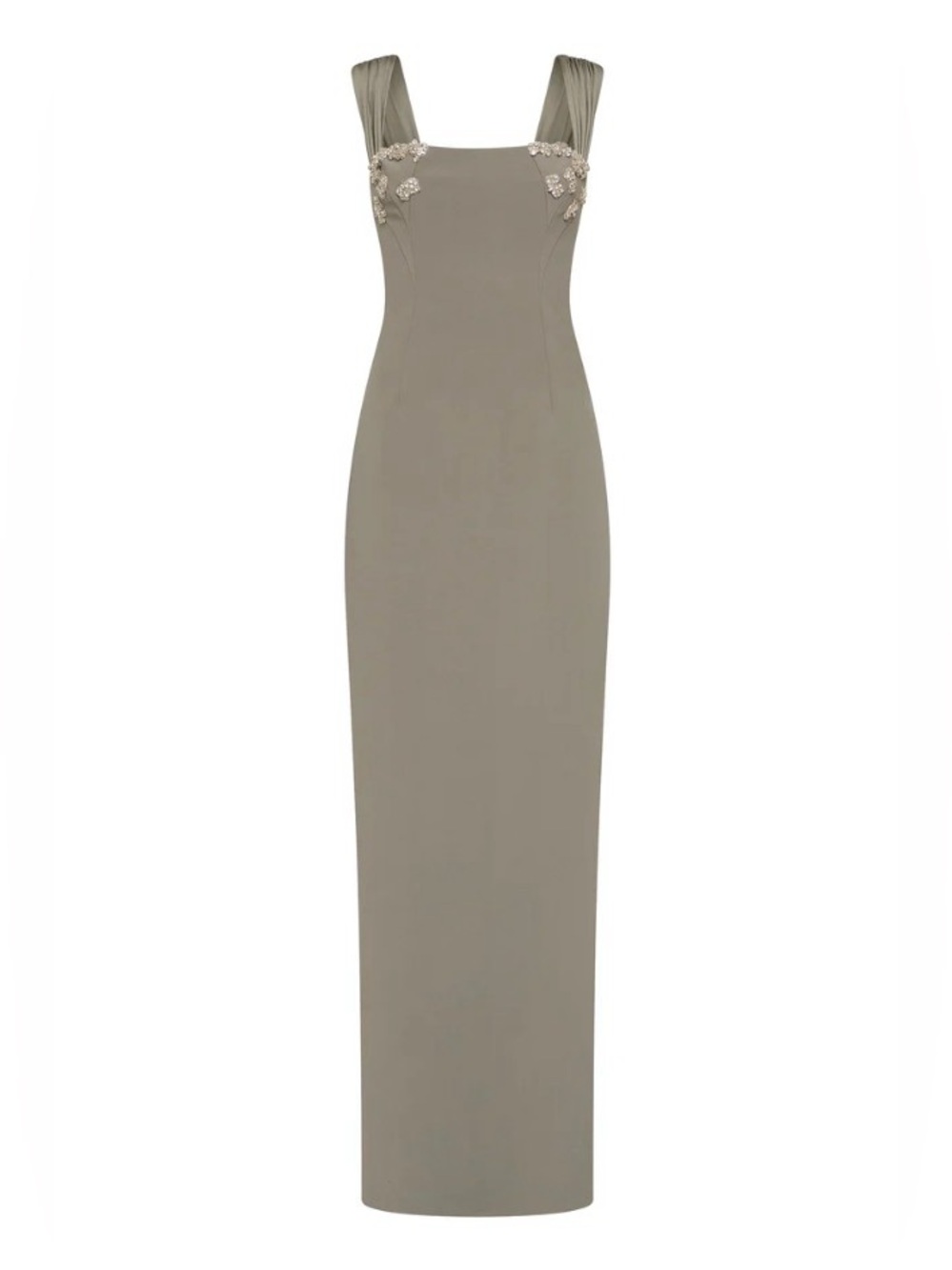 Rachel Gilbert Malia Square Neckline Embellished Column Maxi Gown AU8/US4 NWOT - Picture 3 of 9